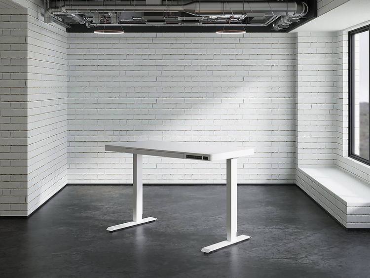 Salsa höj- och sänkbart bord 120x60 cm (Vit/Vit)