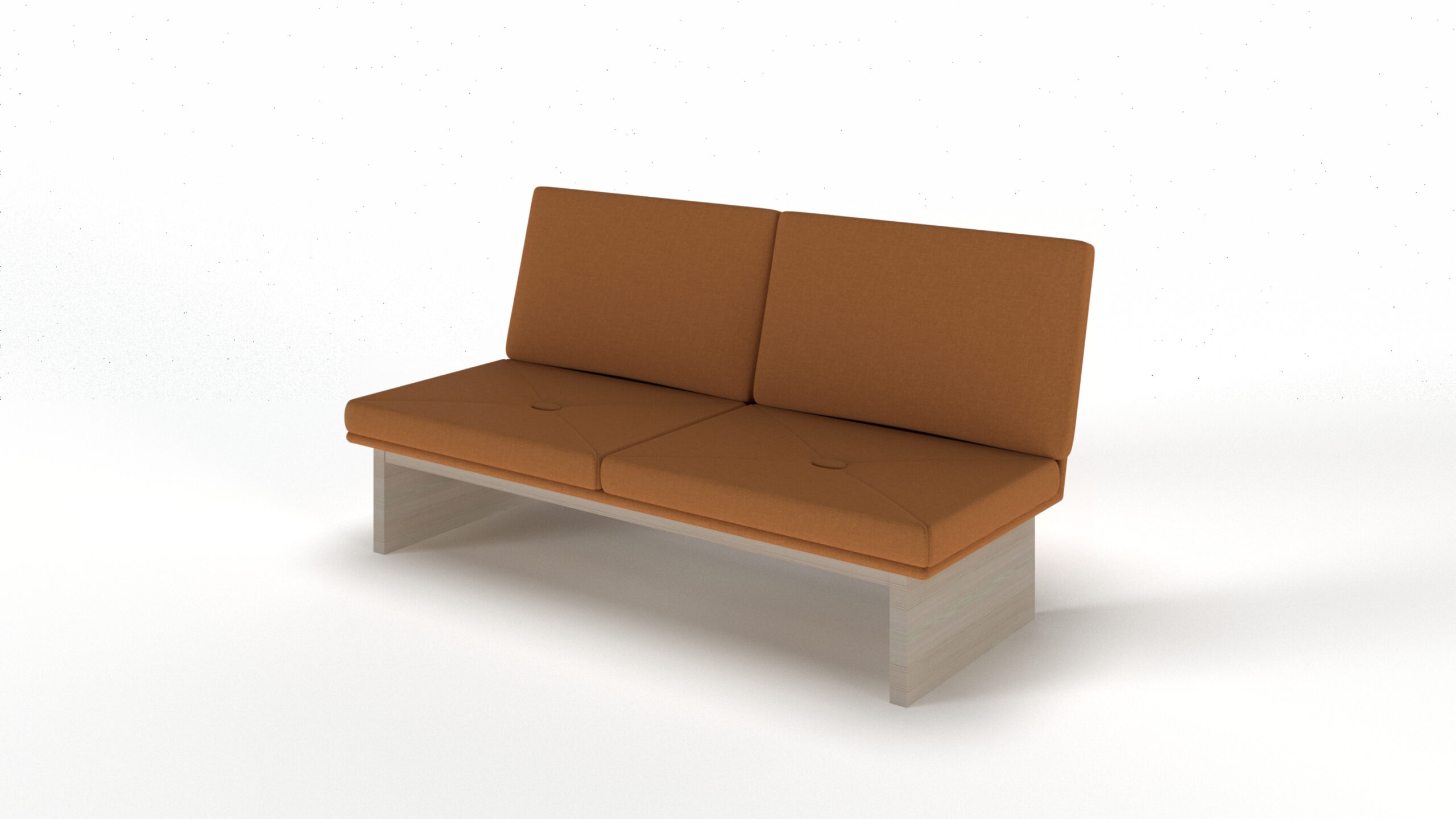 2-sits soffa. B160 H80 D73 SD52 SH43 cm